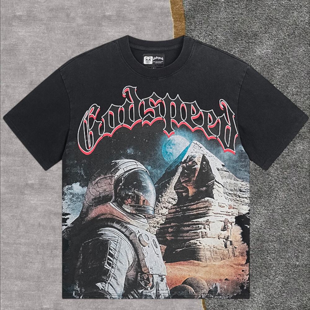 Men's Black Short Sleeve Godspeed